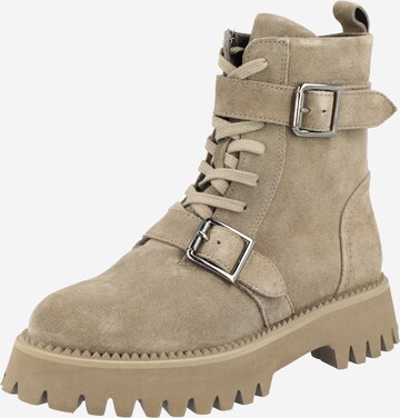 ARA Lace-Up Ankle Boots 'AMSTERDAM' in Beige: front