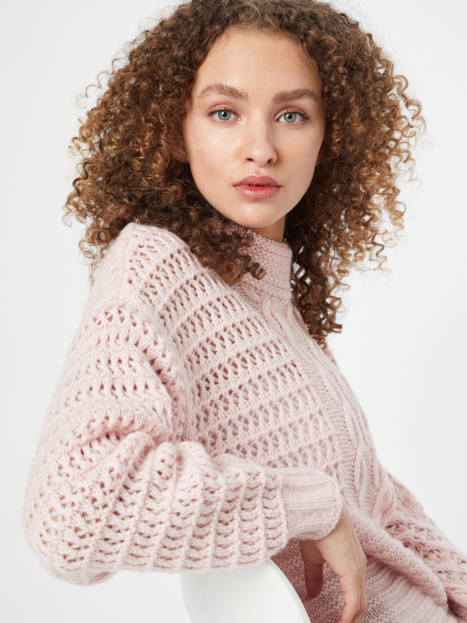 UNITED COLORS OF BENETTON Pullover in Rosa 