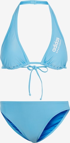ADIDAS SPORTSWEAR Bralette Bikini in Blue: front