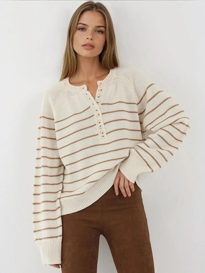 Hiccup Pull-over 'Pullover' en S en beige, Vue avec produit