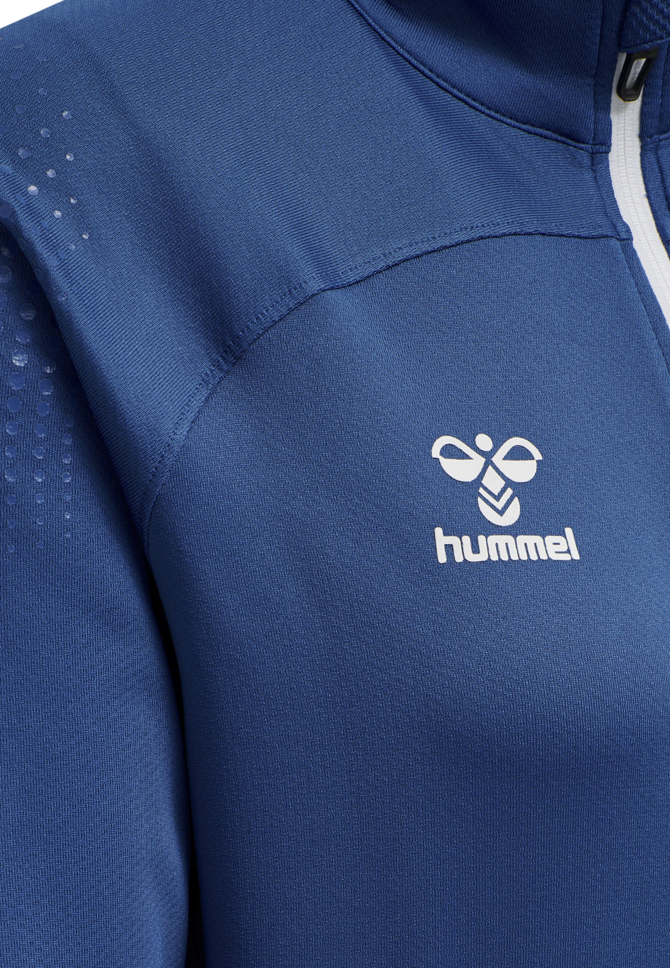 Hummel Sports sweat jacket in Blue