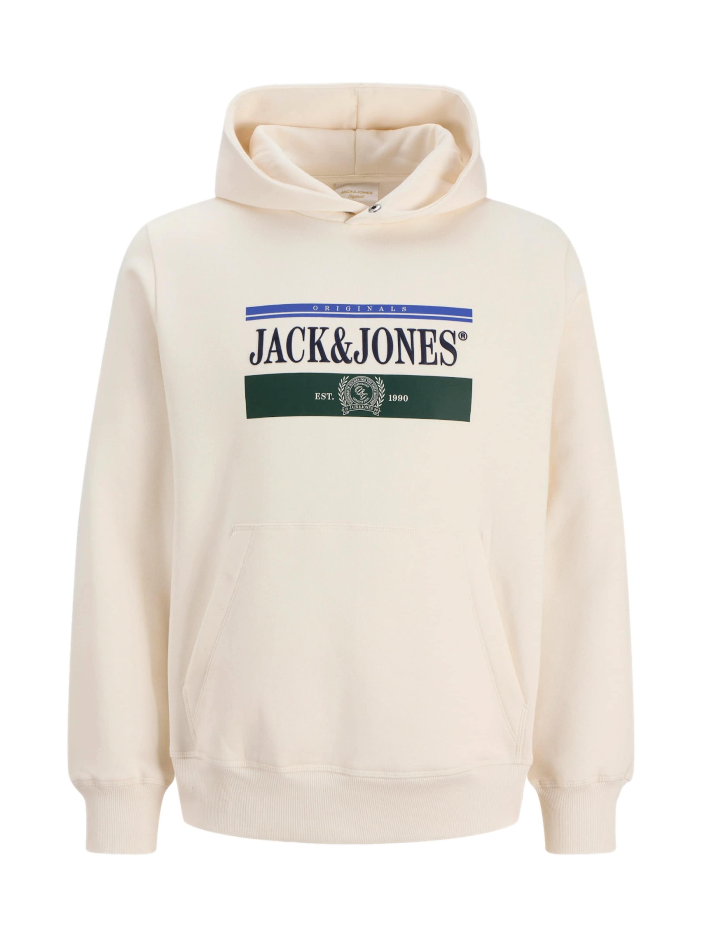 Jack & Jones Junior - Sudadera 'JORFrederiksberg' en blanco: frente