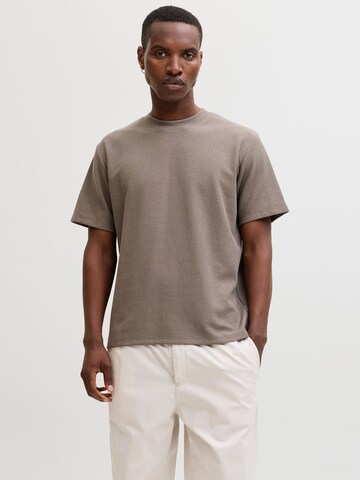 JACK & JONES T-Shirt 'JJEAUSTIN' in Braun: Vorderseite