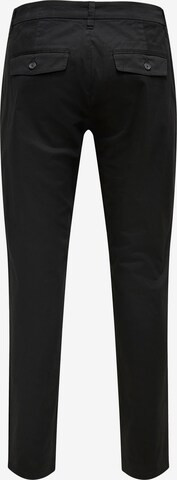Only & Sons Regular Chino Pants 'Cam' in Black