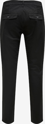 regular Pantaloni chino 'Cam' di Only & Sons in nero