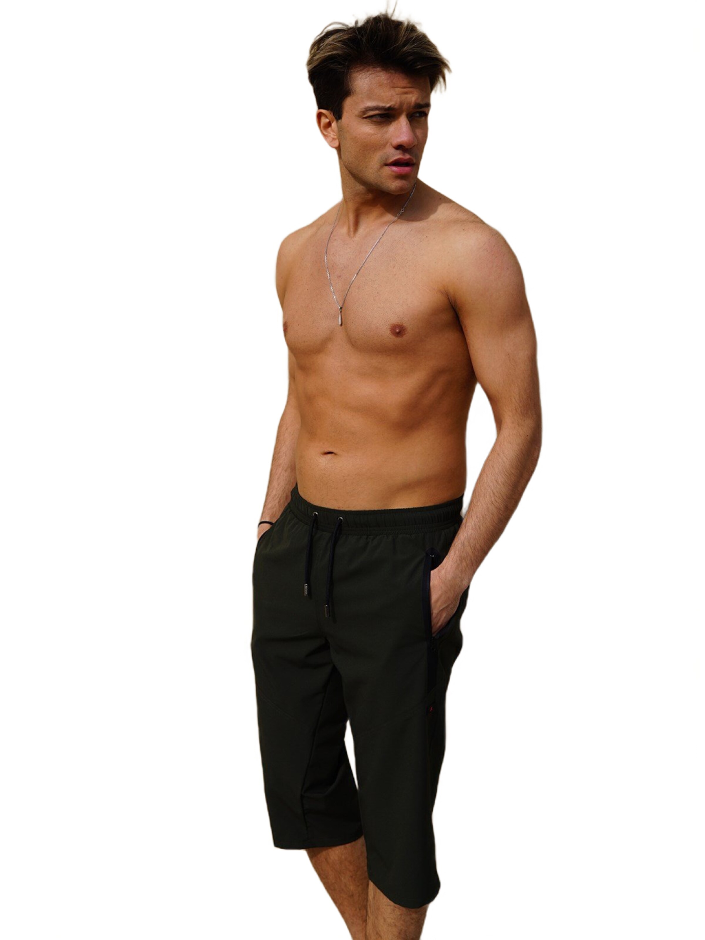 C&City Regular Zwemshorts in Groen: voorkant