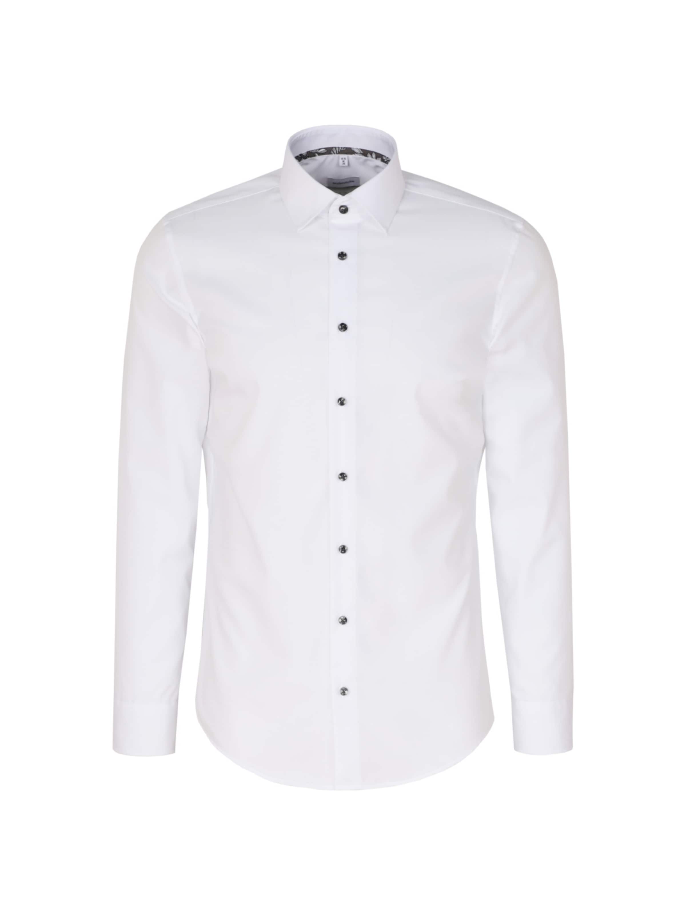 SEIDENSTICKER Poslovna srajca 'Smart Essentials' | bela barva: sprednja stran