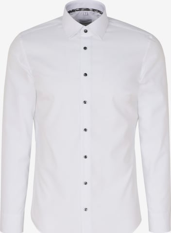 SEIDENSTICKER Poslovna srajca 'Smart Essentials' | bela barva: sprednja stran