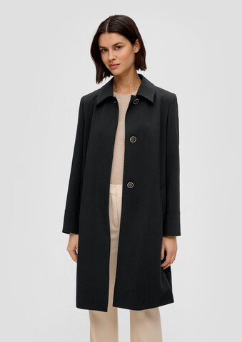 s.Oliver BLACK LABEL Between-seasons coat in Black: front