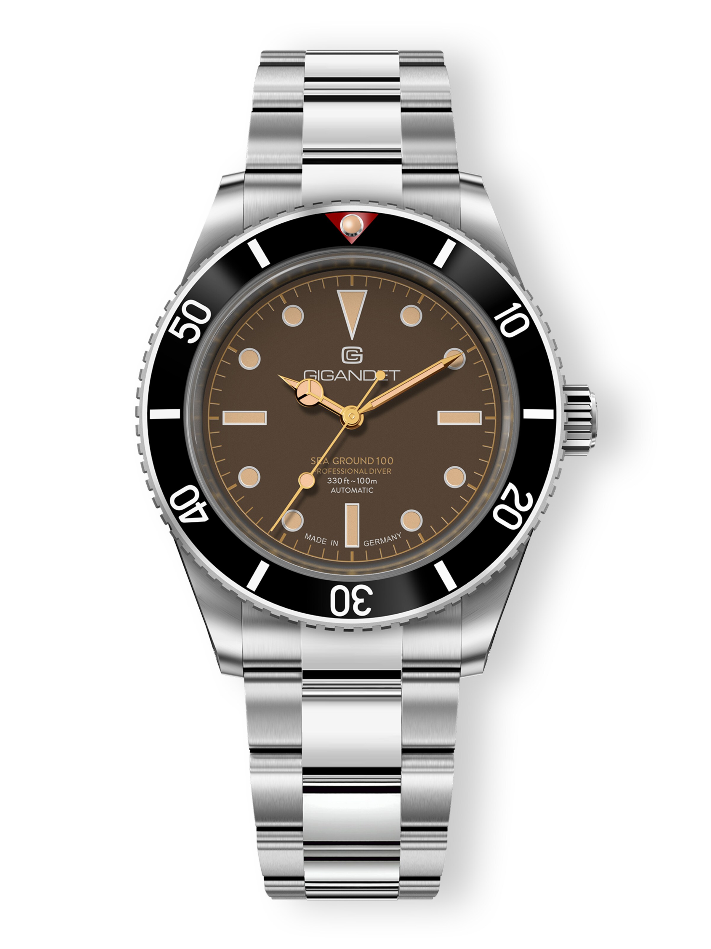 Gigandet Analog Watch 'SEA GROUND 100' in Brown, Item view