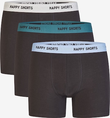 Boxers Happy Shorts en noir : devant