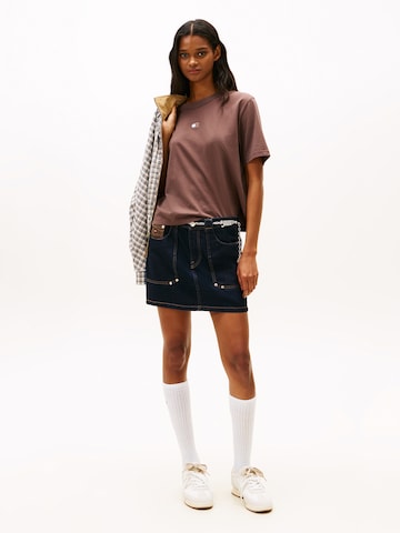Tommy Jeans Tričko – hnědá