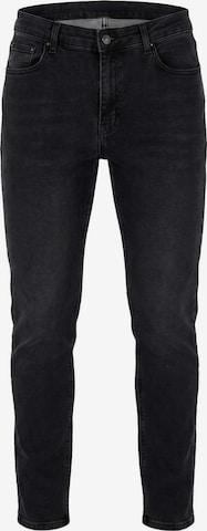 Coupe slim Jean Trendyol en noir : devant