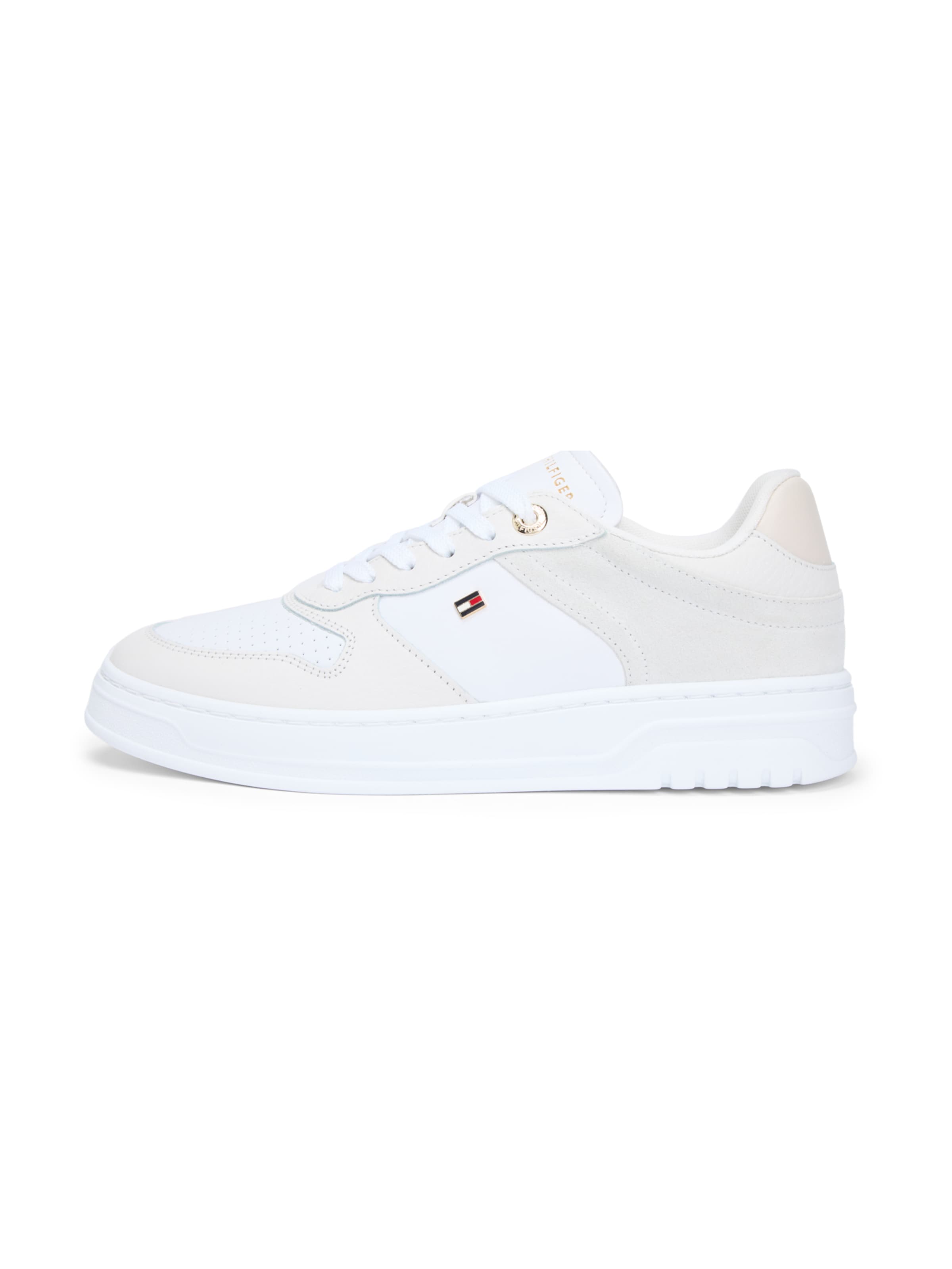 Sneaker low de la TOMMY HILFIGER pe alb: față