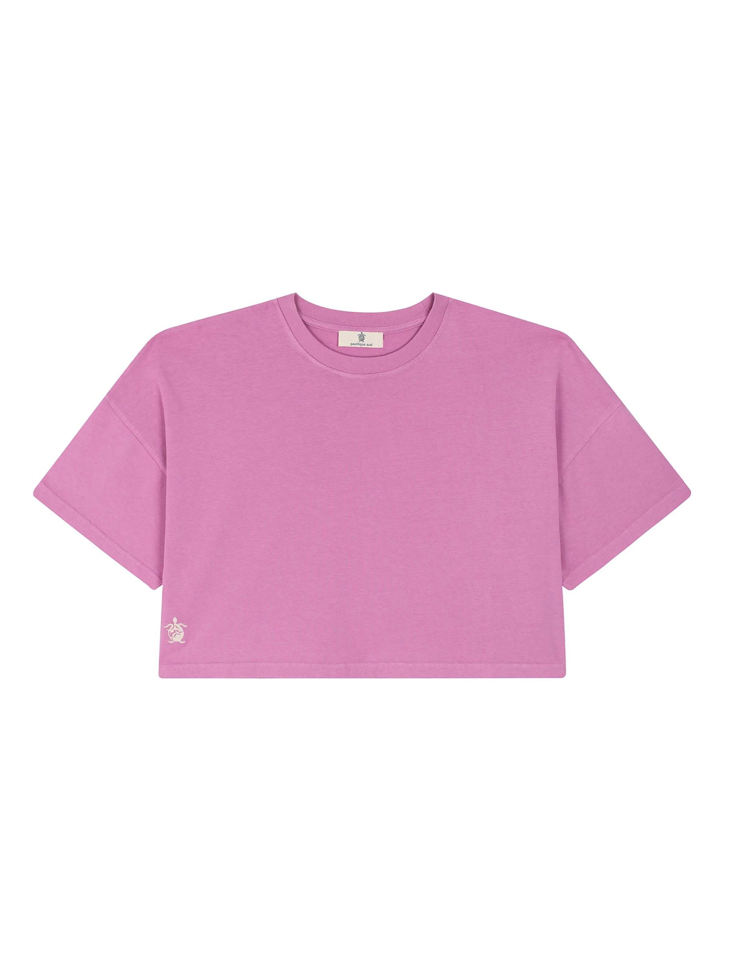 Pacifique Sud T-shirt 'Bloom' i rosa: framsida