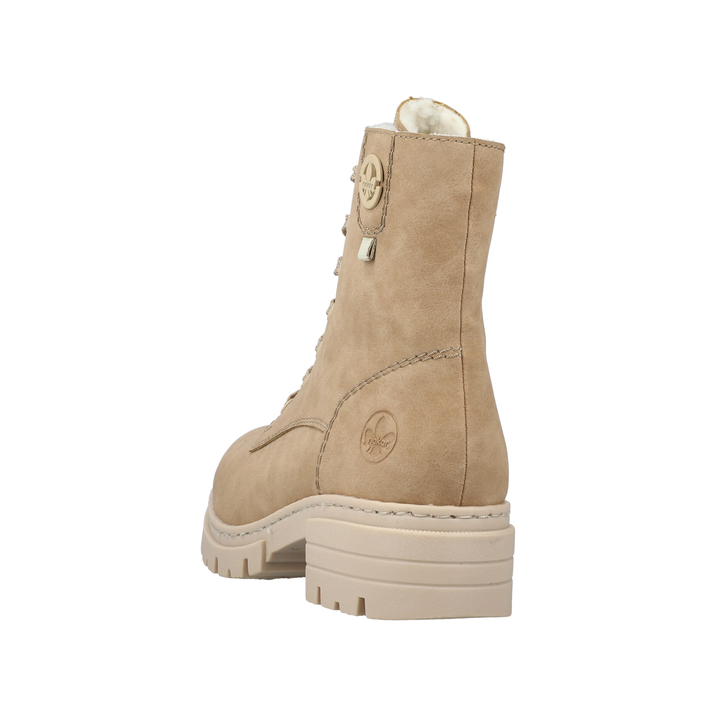 Bottines à lacets Rieker en beige