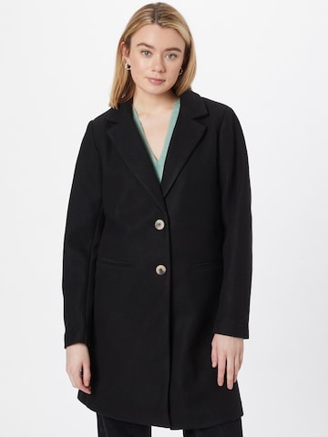 VILA Ανοιξιάτικο και φθινοπωρινό παλτό σε μαύρο: μπροστά