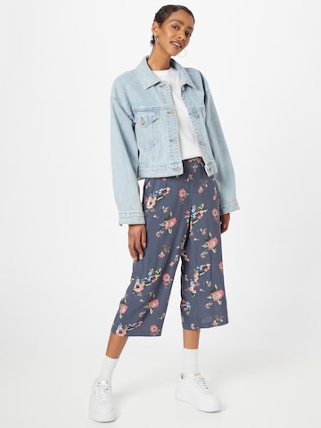 VERO MODA Wide leg Broek 'EASY' in Blauw