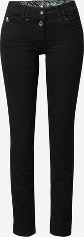 CECIL Slimfit Jeans 'Scarlett' in Schwarz: predná strana