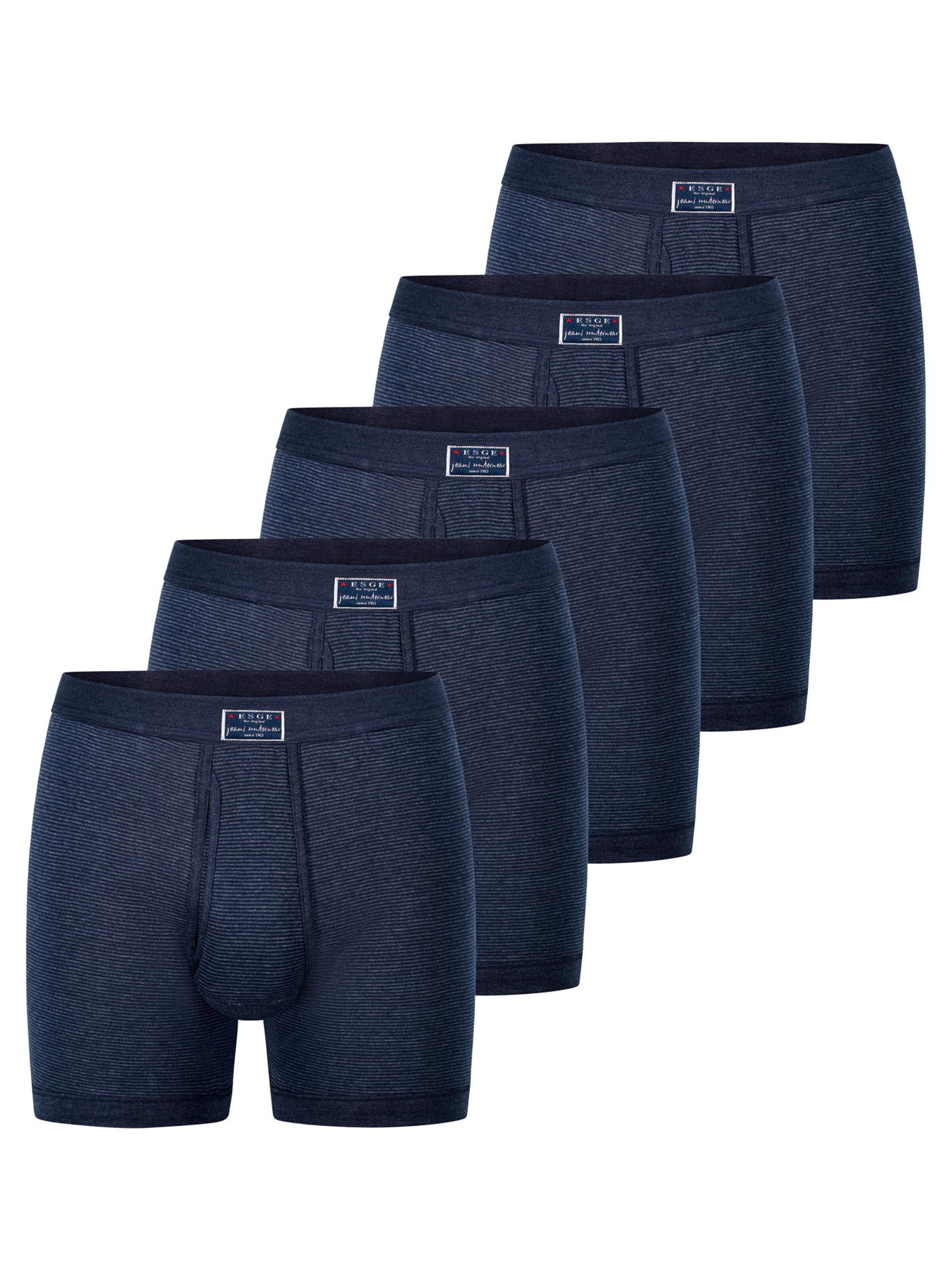 ESGE Boxer shorts 'Feinripp Jeans' in Blue: front