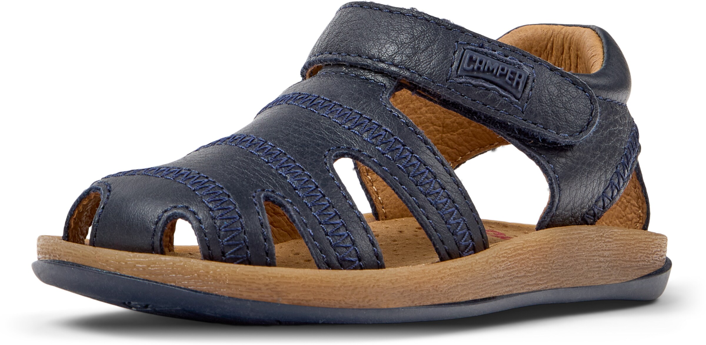 CAMPER Sandale 'Bicho' in Blau: Vorderseite