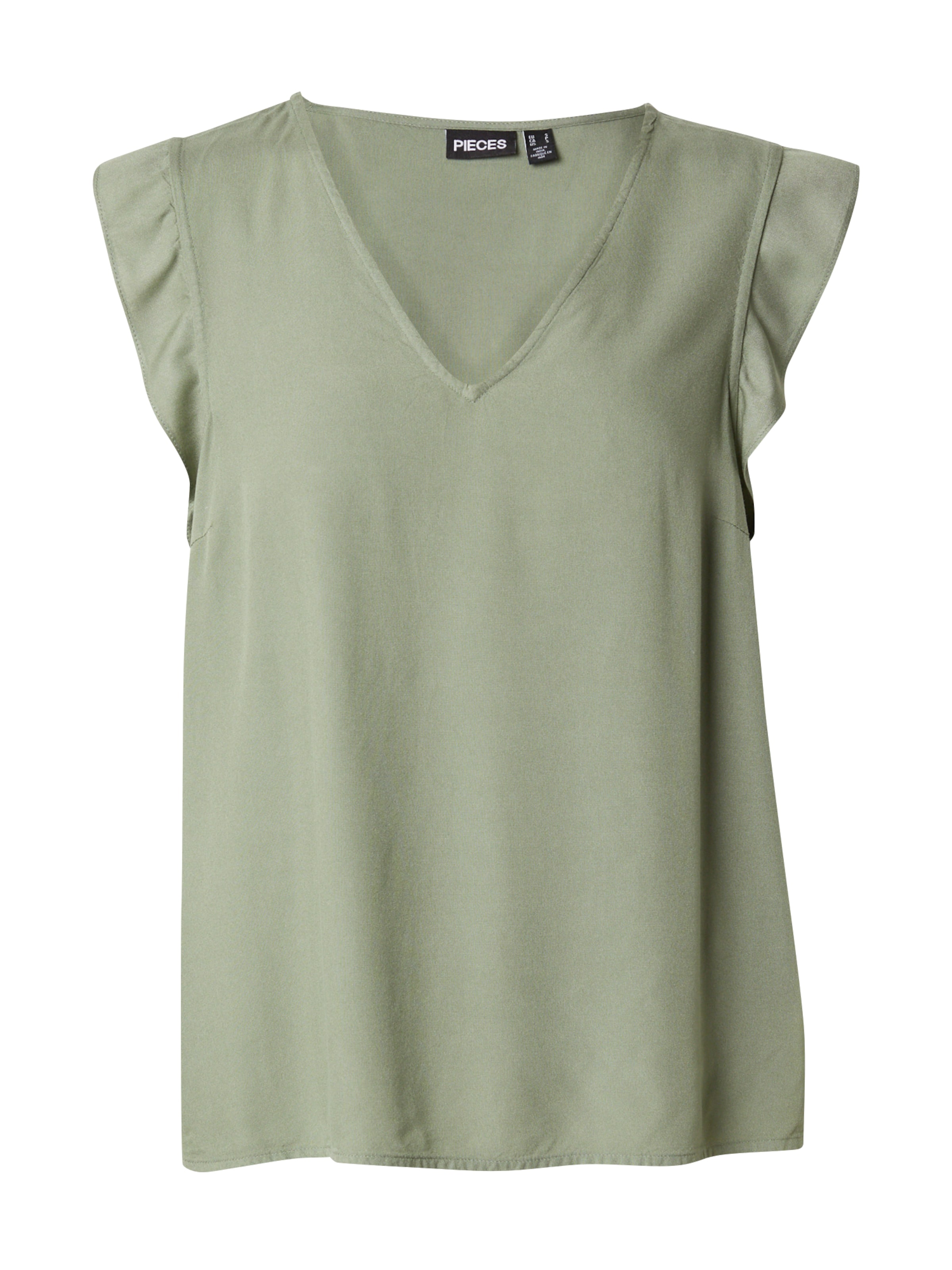 zaļš PIECES Blūze 'NYA': no priekšpuses