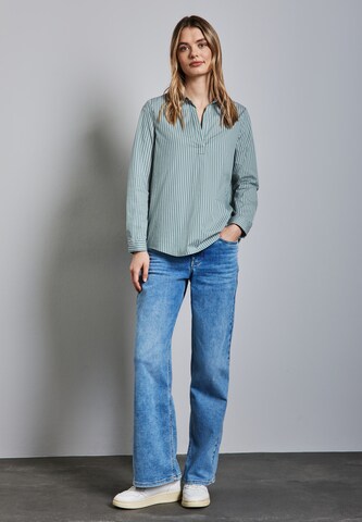 STREET ONE Lange Business-Bluse in Grün