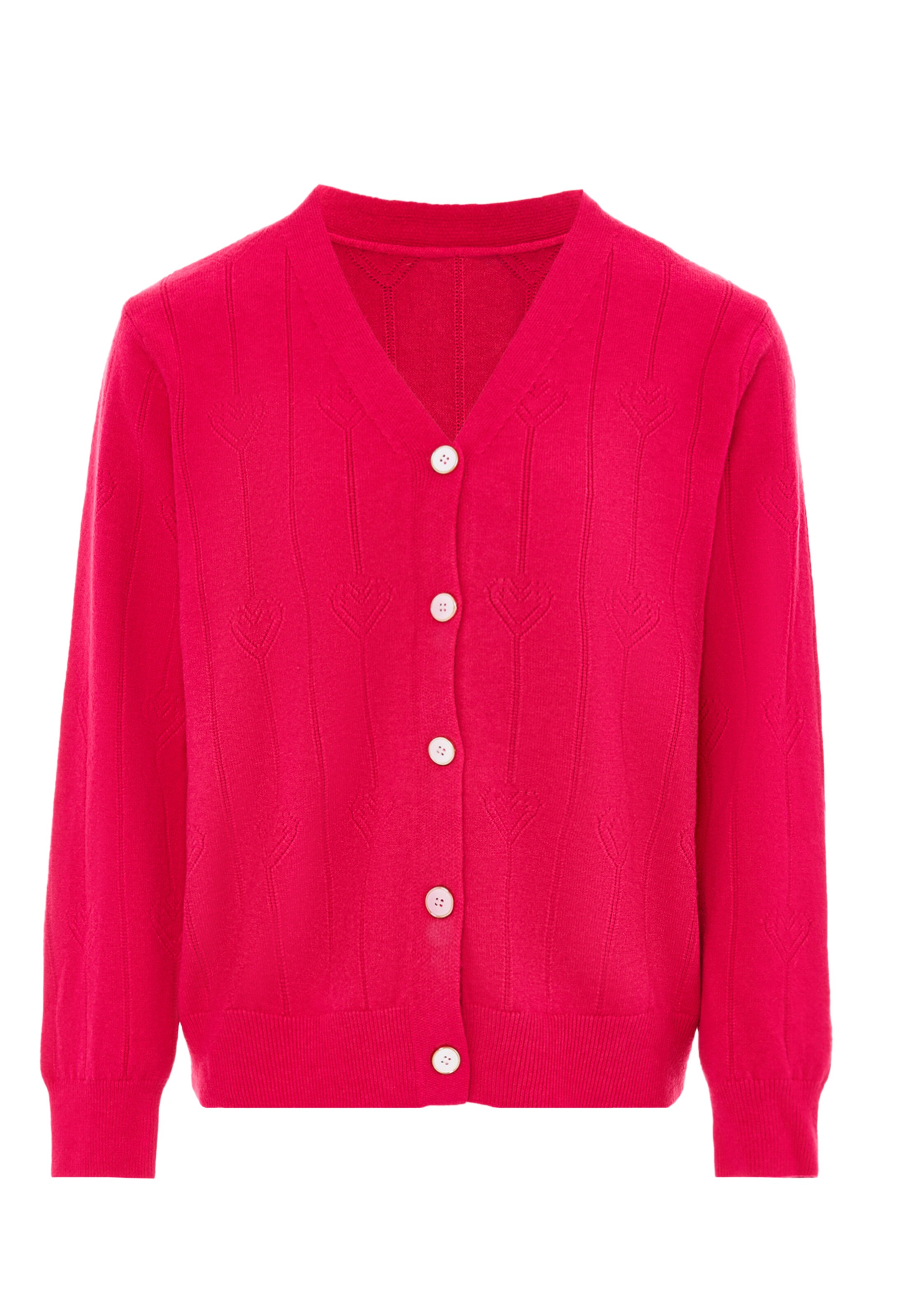 SANIKA Strickjacke in Pink: Vorderseite