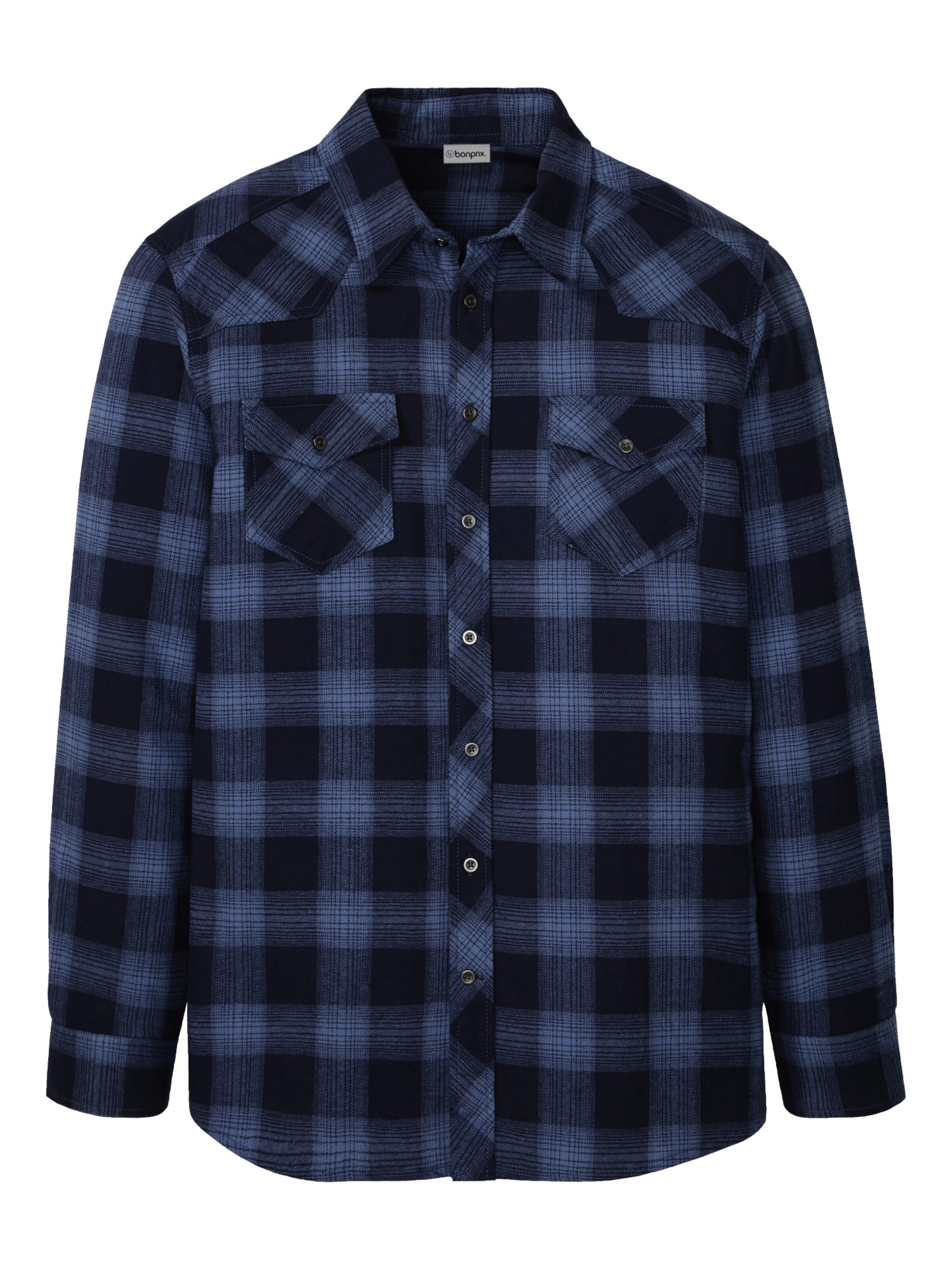 bonprix Regular Fit Hemd in Blau: Vorderseite