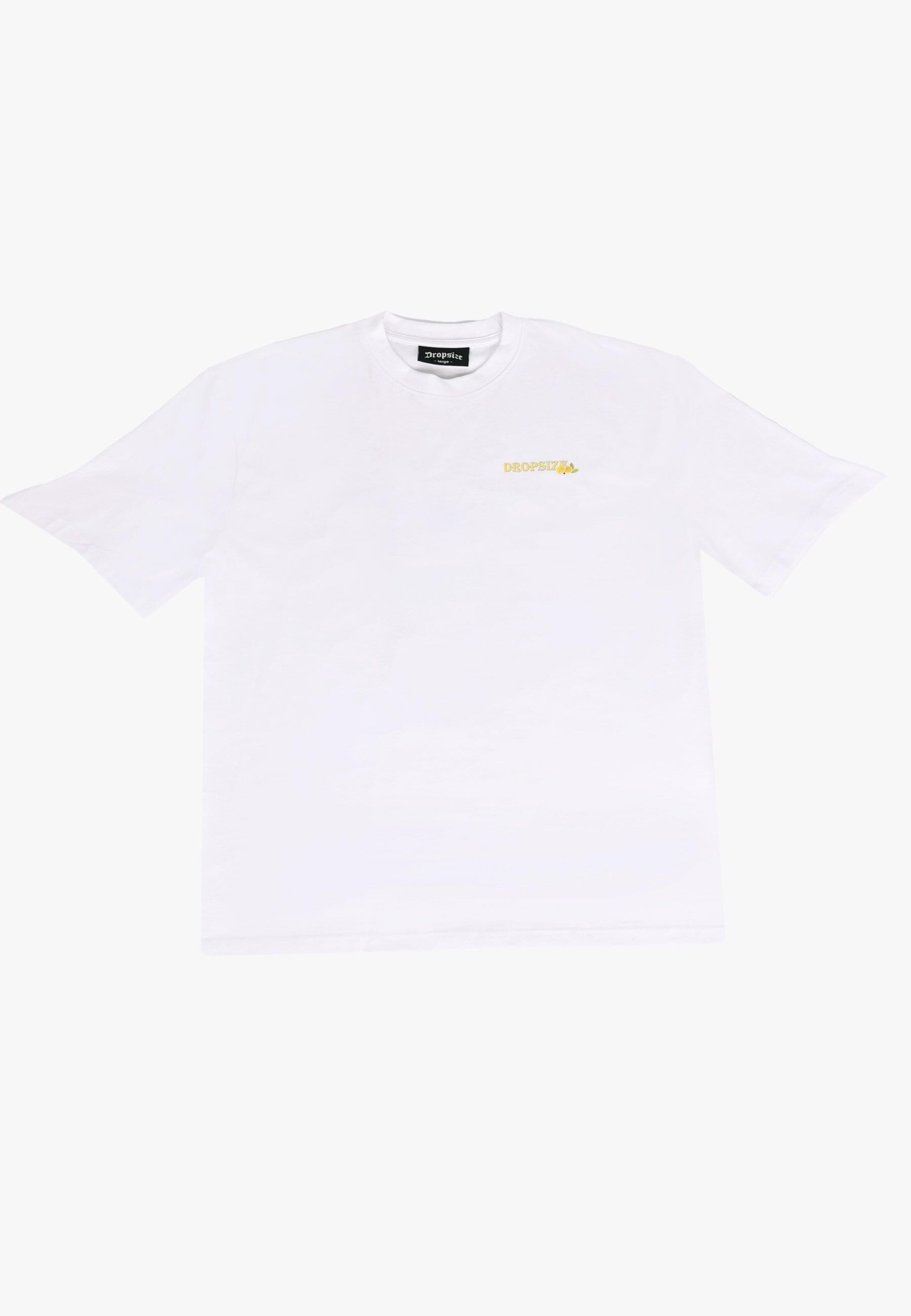 Dropsize Shirt 'Citrus' in White: front