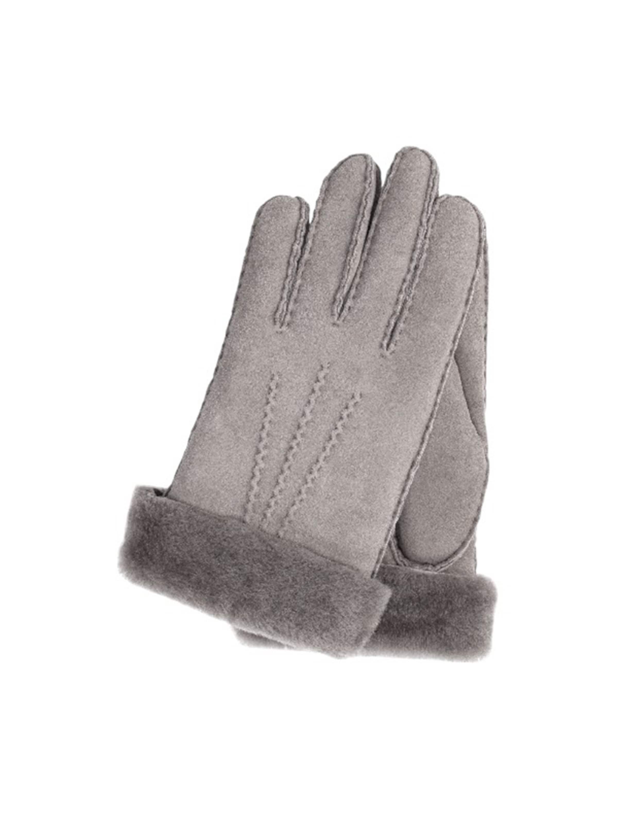 KESSLER Full Finger Gloves in Grey: front