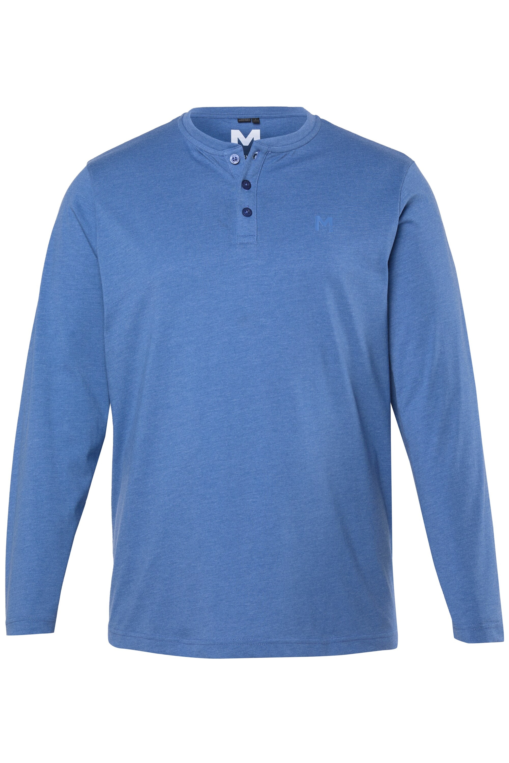 Men Plus Shirt in Blau: Vorderseite
