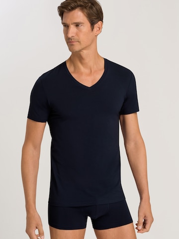 Hanro V-Shirt ' Cotton Superior ' in Blau: predná strana