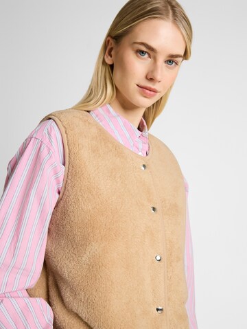 TOM TAILOR DENIM Weste in Braun