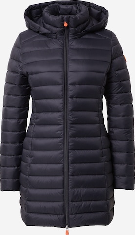 SAVE THE DUCK Between-Seasons Coat 'CAROL' in Black: front