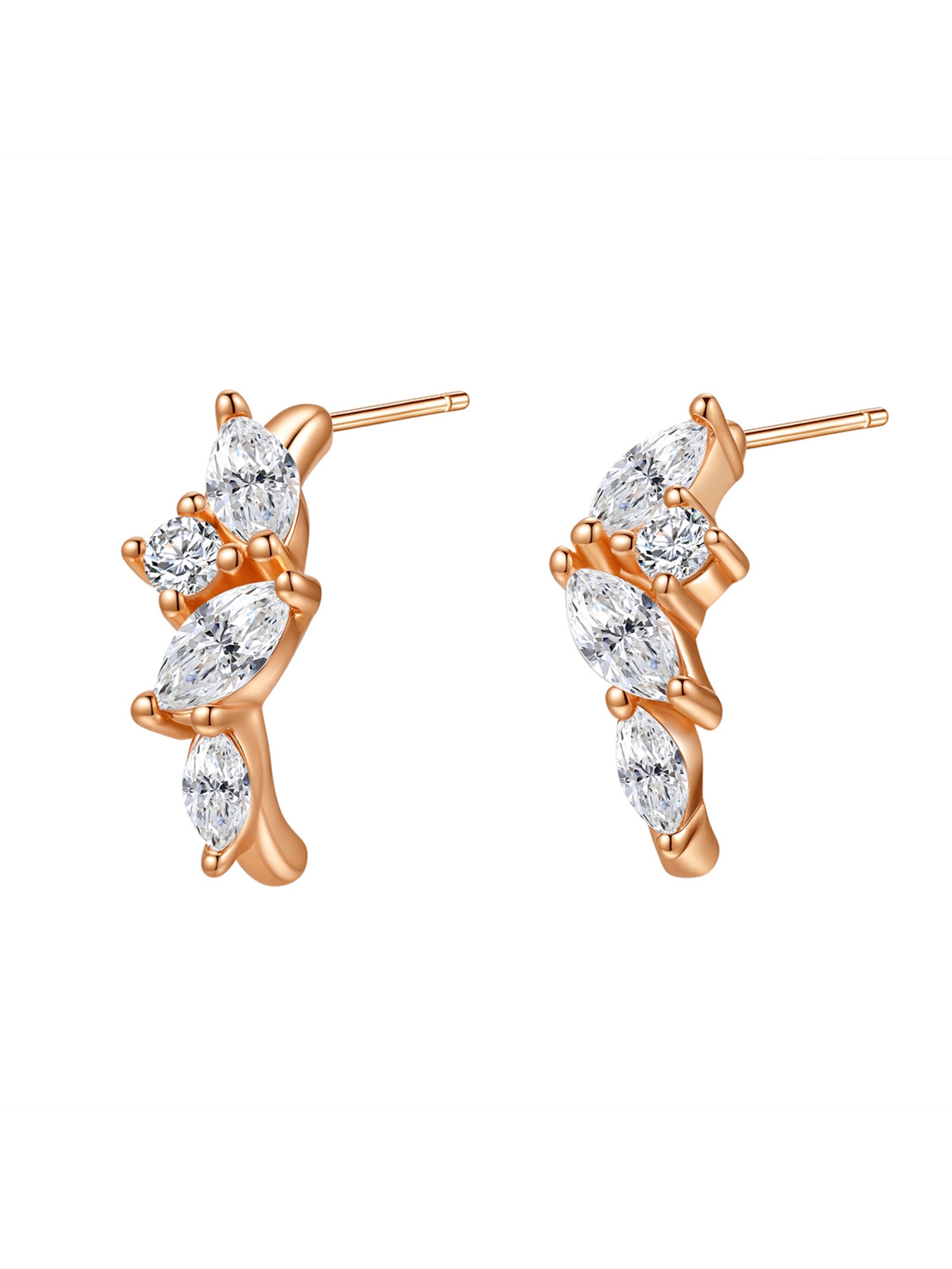 Hey Happiness Ohrringe 'Moonlight Magic'‌‌ in Gold: Vorderseite