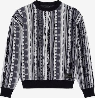 Colucci Pullover 'AOP' in Schwarz: Vorderseite