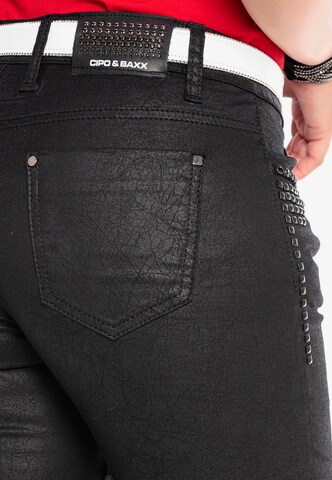 CIPO & BAXX Skinny Broek in Zwart