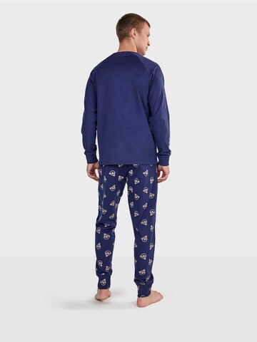 Gisela Pyjamas lang 'Gremlins' i blå
