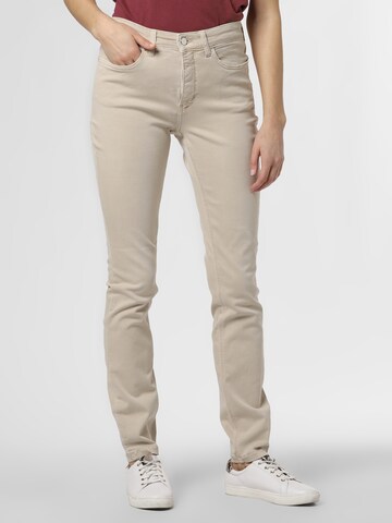 MAC Skinny Jeans 'DREAM' in Beige: predná strana