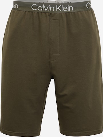Calvin Klein Underwear Pyžamové kalhoty – zelená: přední strana