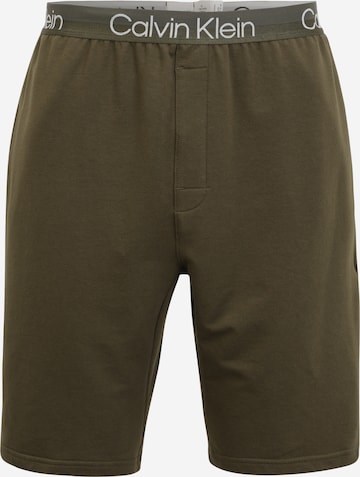 Calvin Klein Underwear Pyjamabroek in Groen: voorkant