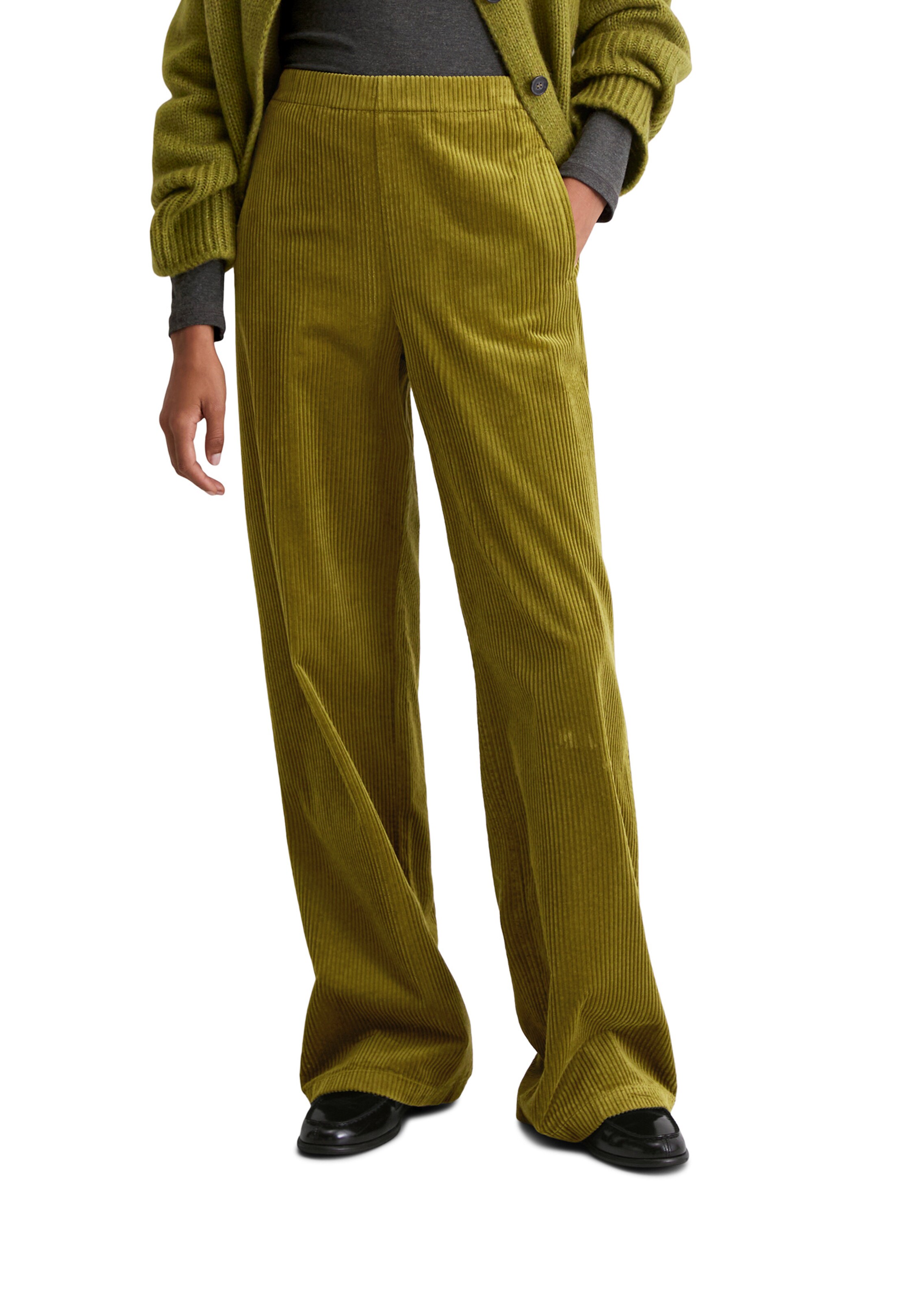 Marc O'Polo Regular Broek in Groen: voorkant