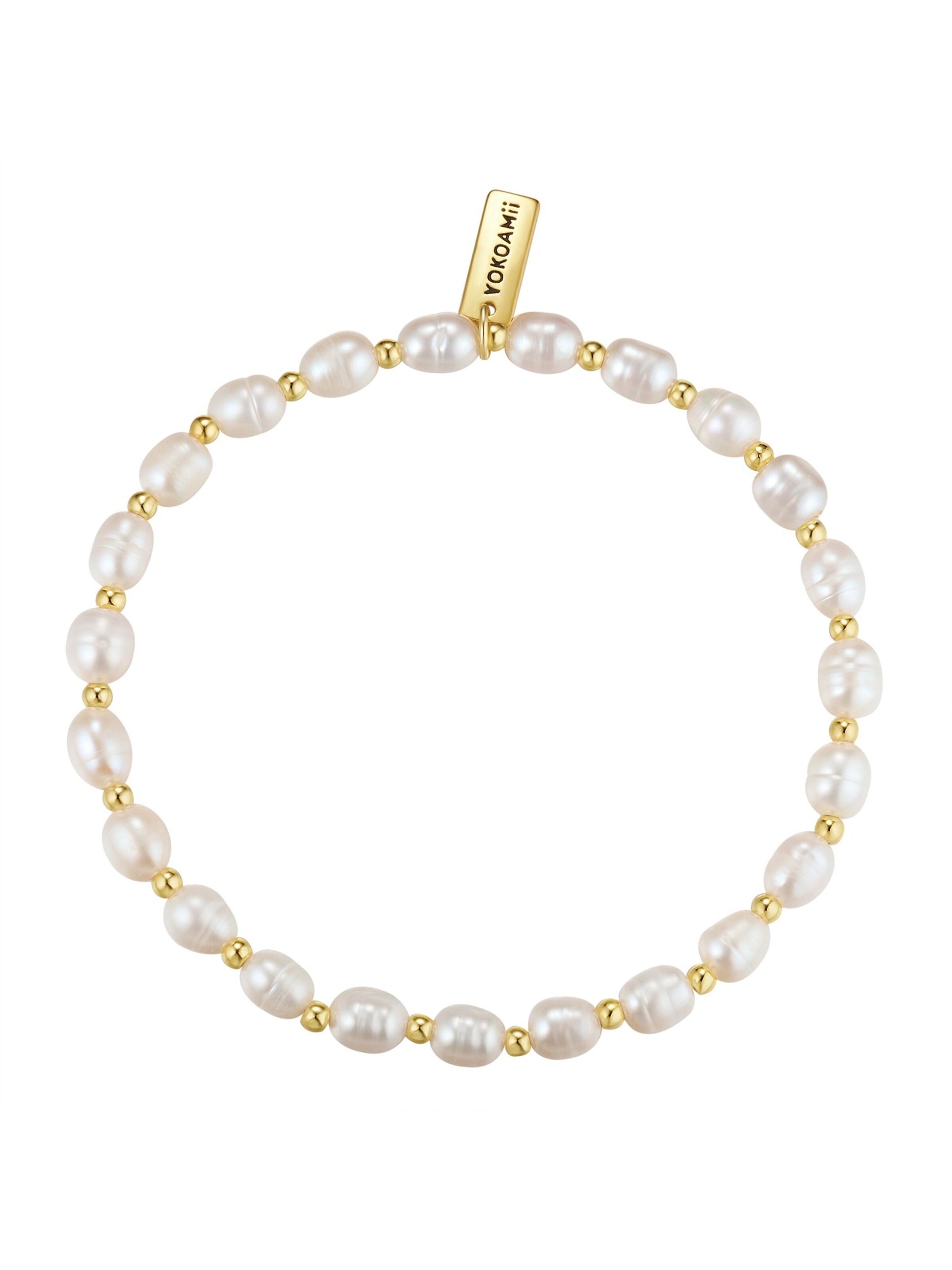 Bracelet Yokoamii en blanc : devant