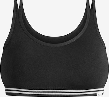 Smilodox Sport BH Miriel in Schwarz: Vorderseite