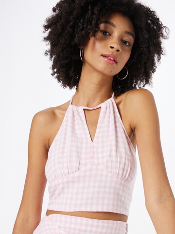 HOLLISTER Top in Roze: voorkant