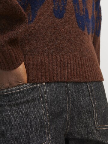 JACK & JONES Sweater in Brown