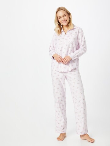 Lauren Ralph Lauren Pyjama in Roze: voorkant