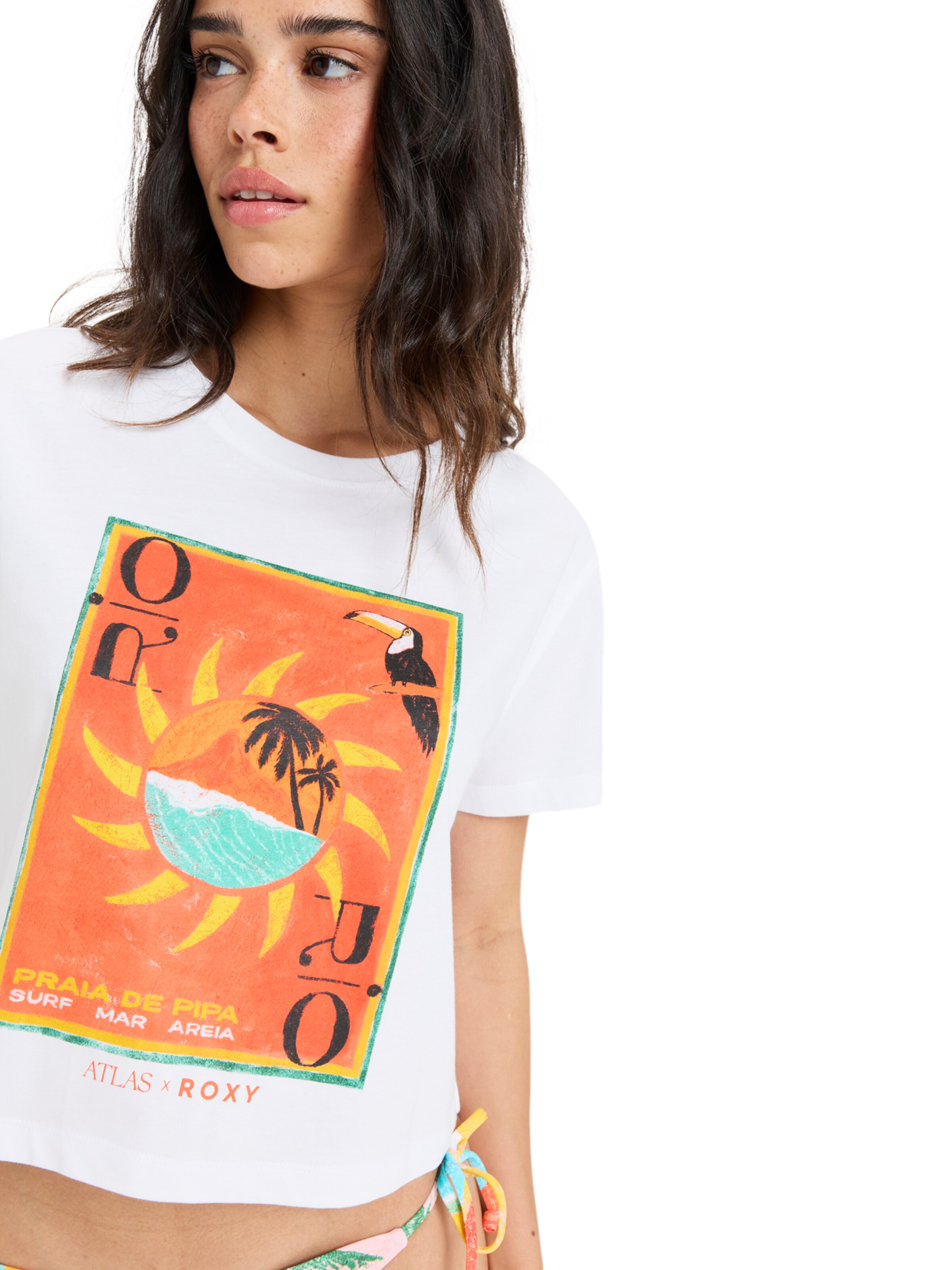 ROXY T-Shirt 'Atlas' in Weiß
