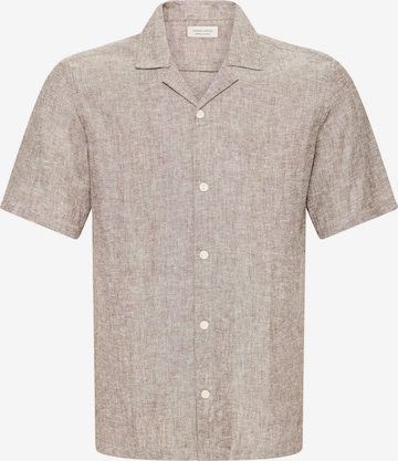 Casual Friday Leinenhemd ' CFSauby Linen Mix ' in Braun: Vorderseite